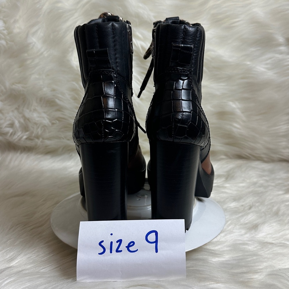 Antonio Melani Penn Leather Lug Sole Booties - Picture 13 of 16